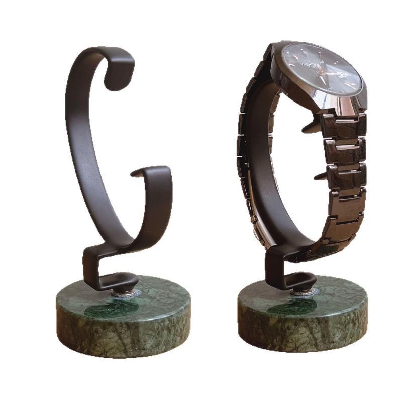 Jewelry And Watches Inc - حامل عرض ساعات بقاعدة رخامية، حامل