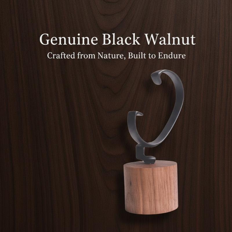 Jewelry And Watches Inc - حامل ساعات خشبي صلب على شكل