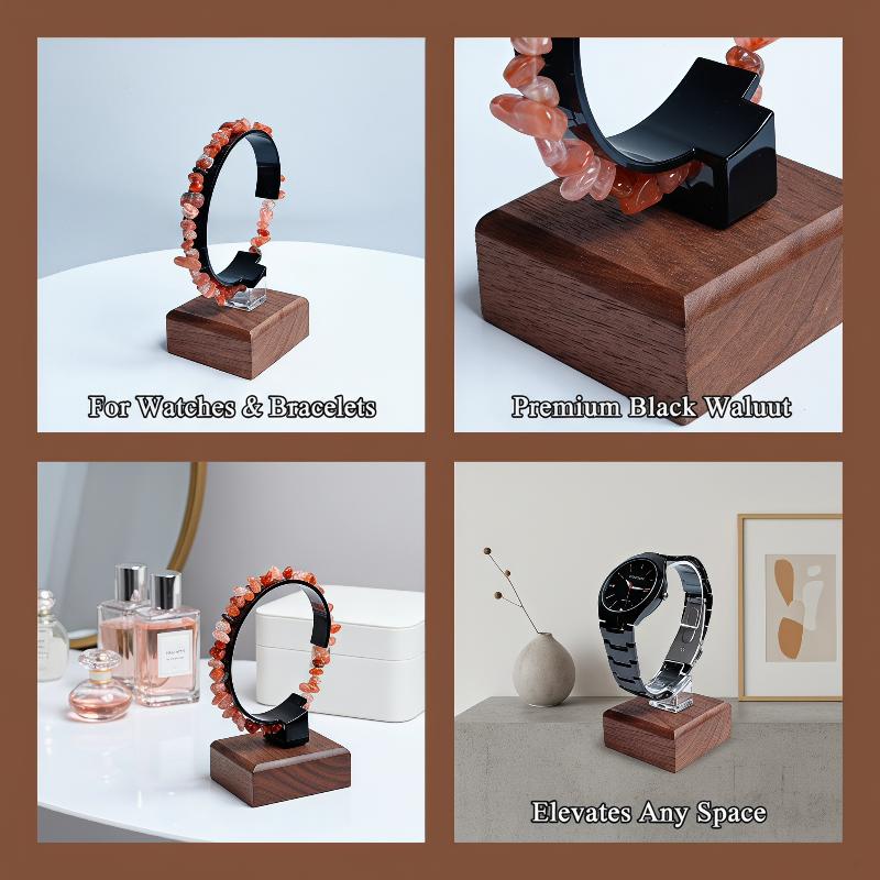 حامل ساعات خشبي على شكل حرف C، - مراجعة Jewelry And Watches Inc وسعره