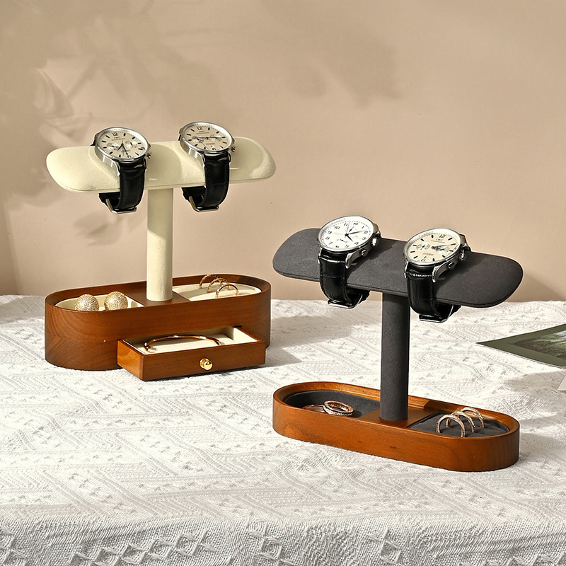 Oirlv خشب متين ساعة منظم الرف  - مراجعة Watch Display Box وسعره